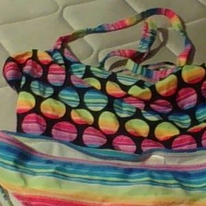 Rainbow Two Piece Bathing Suit